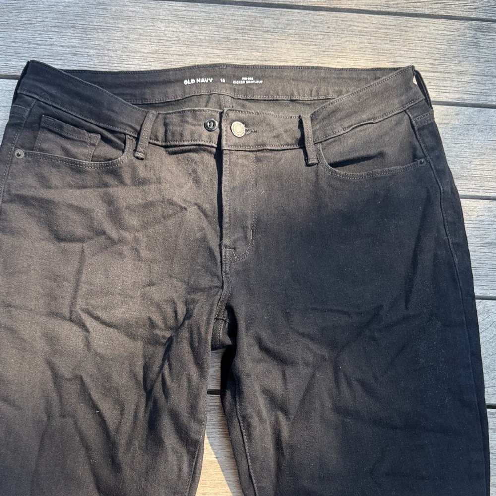 Old Navy Women's Boot Cut Black Jeans